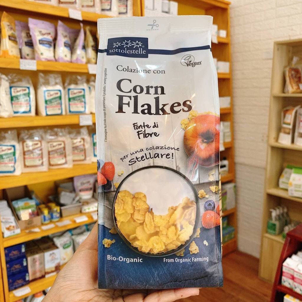 Ngũ cốc bắp ngô cán dẹt hữu cơ, ngũ cốc ăn sáng ngon bổ dưỡng phù hợp mọi lứa tuổi 275g