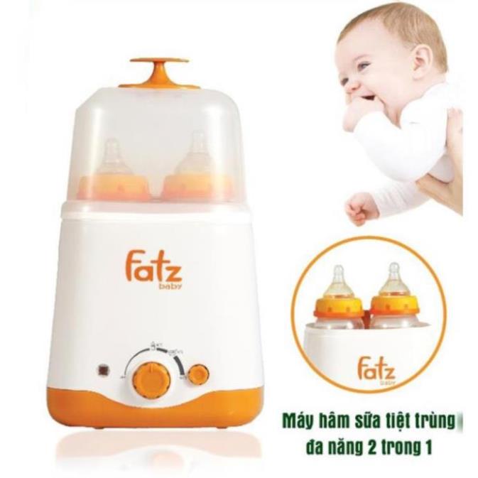 Máy hâm sữa tiệt trùng 2 bình cổ rộng Fatz Baby 2in1 FB3012SL