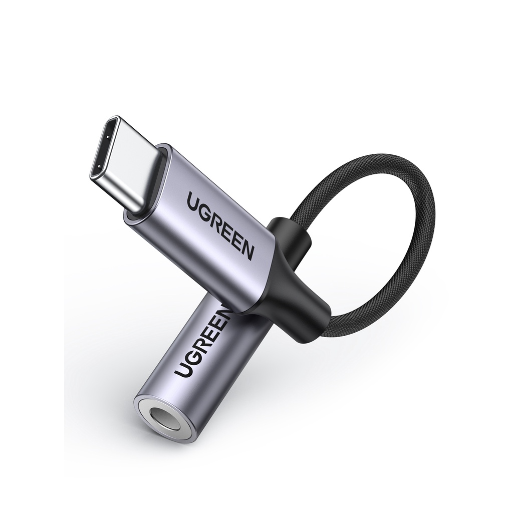 Cáp chuyển đổi UGREEN USB Type C sang cổng âm thanh 3.5mm thích hợp cho Pixel 4 3 2 XL tablet táo Pro AUX