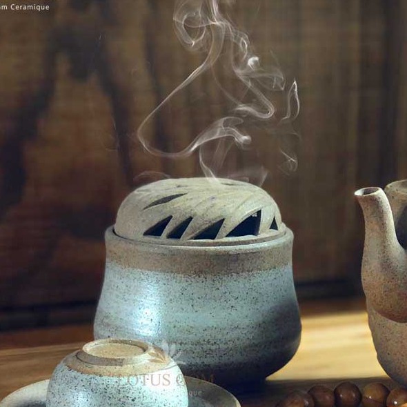 Lư Đốt Trầm Gốm