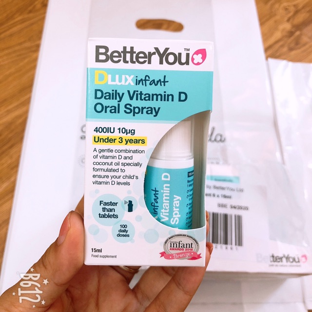Vitamin D3 Dlux dạng xịt 15ml 400IU