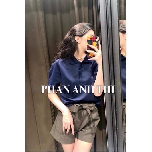 [FREESHIP - HÀNG LOẠI 1] ÁO POLO ZAZA TAY BỒNG XANH THAN SIÊU HOT