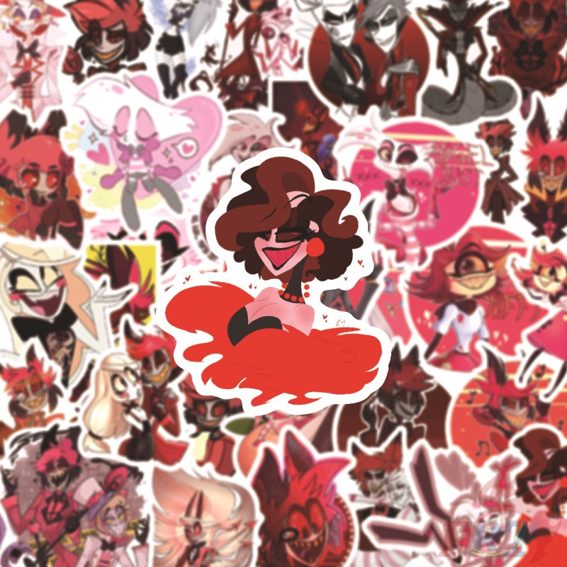 Set 50 Miếng Dán Chống Thấm Nước Hình Nhân Vật Hoạt Hình Dùng Để Trang Trí Phòng Khách Sạn