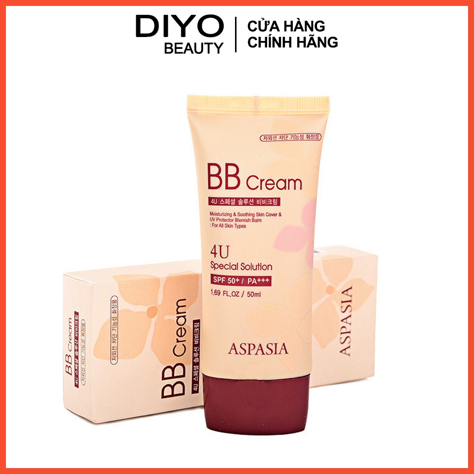 Kem Nền BB Cream 4U Special Solution Aspasia Hàn Quốc SPF50 Pa+++