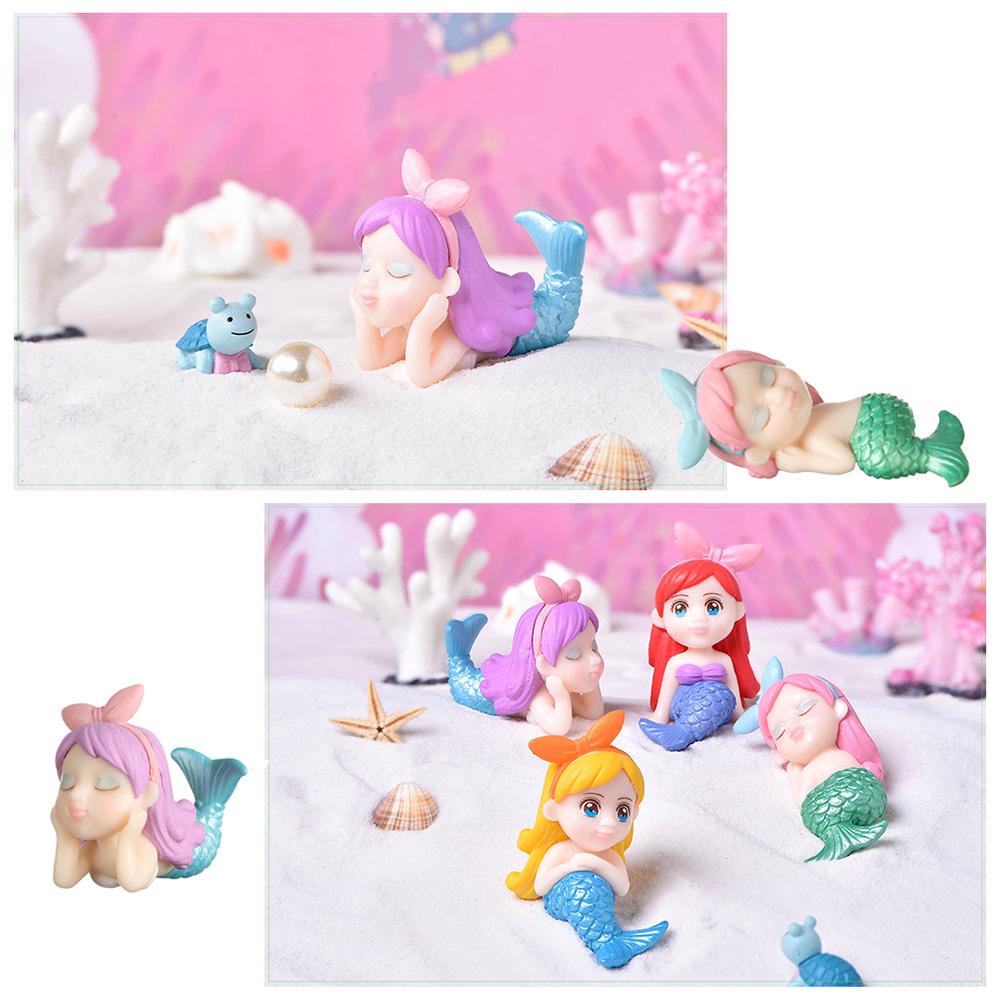 CONOPERY Đồ trang trí Nàng Tiên Cá Nhỏ Dùng Trang Trí Tiểu Cảnh DIY