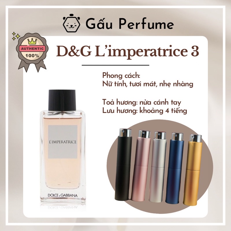 Mẫu thử chính hãng L’imperatrice 3 10ML