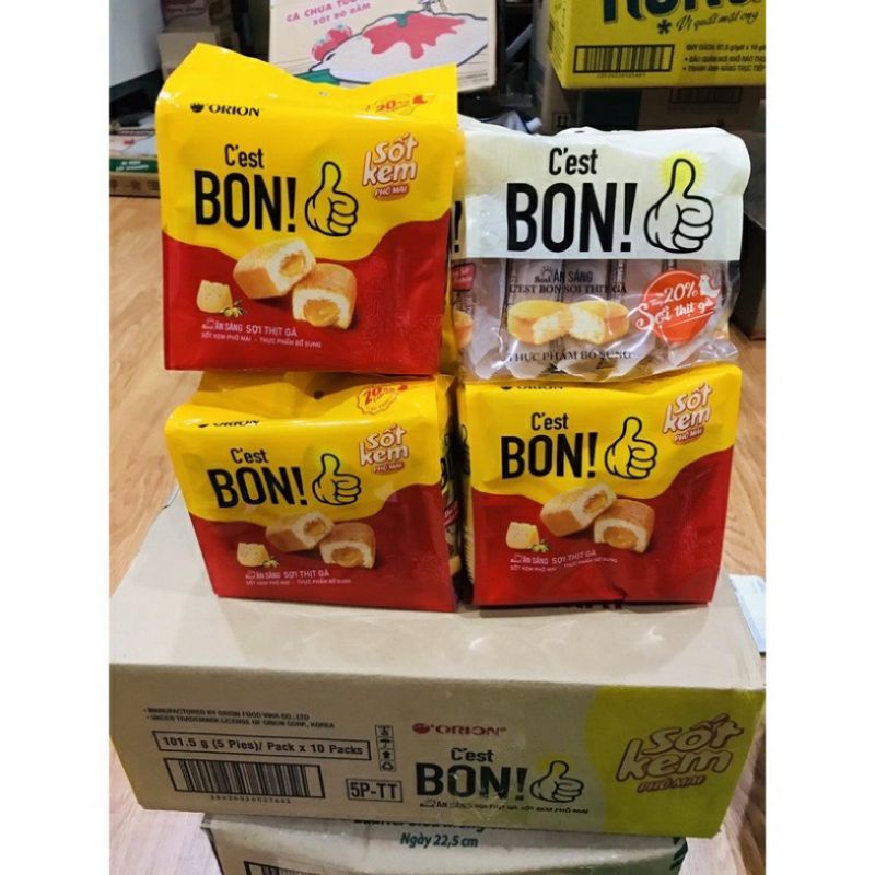 bánh ăn sáng sợi thịt gà c'est bon! 85g(5 gói×17g)