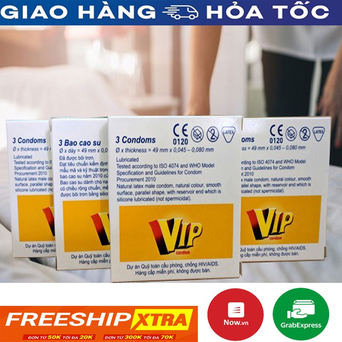 Bao bao su VIP-LUS (144 Chiếc) siêu tiết kiệm tiện lợi