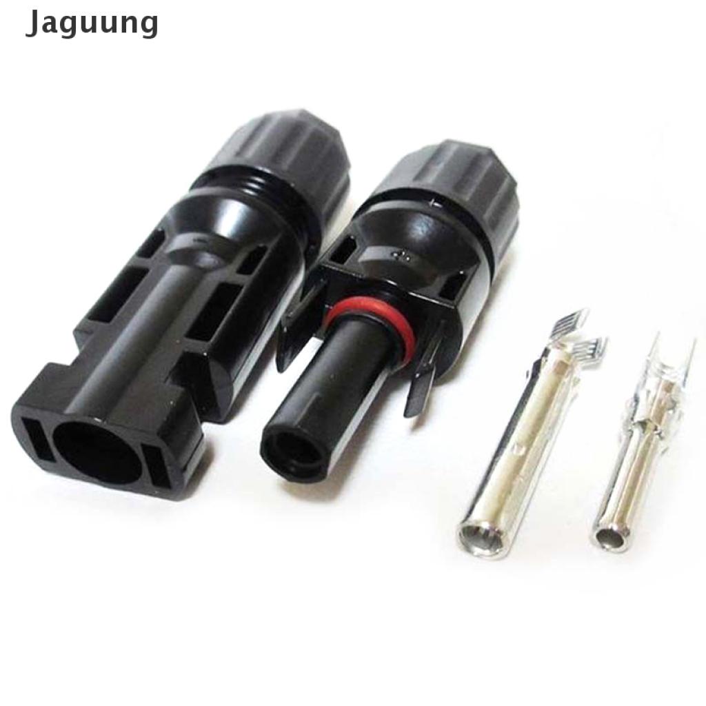 Jaguung MC4 Connector Male + Female Wire Solar Panel Cable Connector MC4 Waterproof Kit
 VN