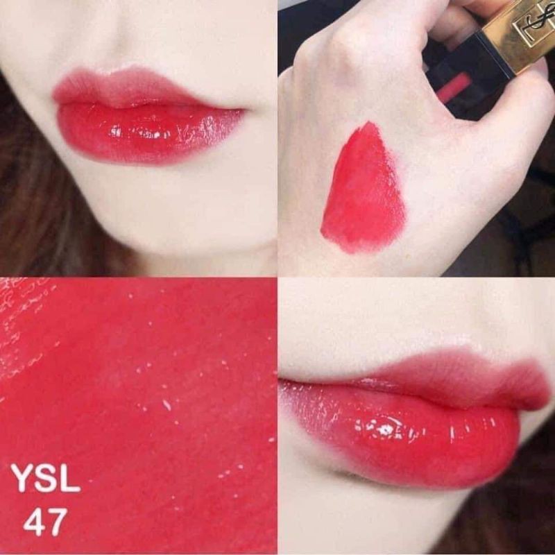 [47] SON KEM YSL GLOSSY STAIN 47carmin tag