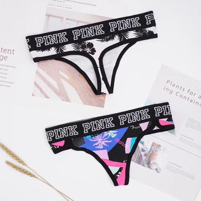 Quần Lót Lọt Khe Cạp To dáng Thể Thao Pink P061