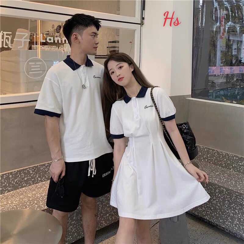 Váy Thun Polo Ngắn Tay Nữ  - Váy Thun Nữ Dáng Thể Thao Tenis, MàuTtrắng  SIÊU HOT HIT