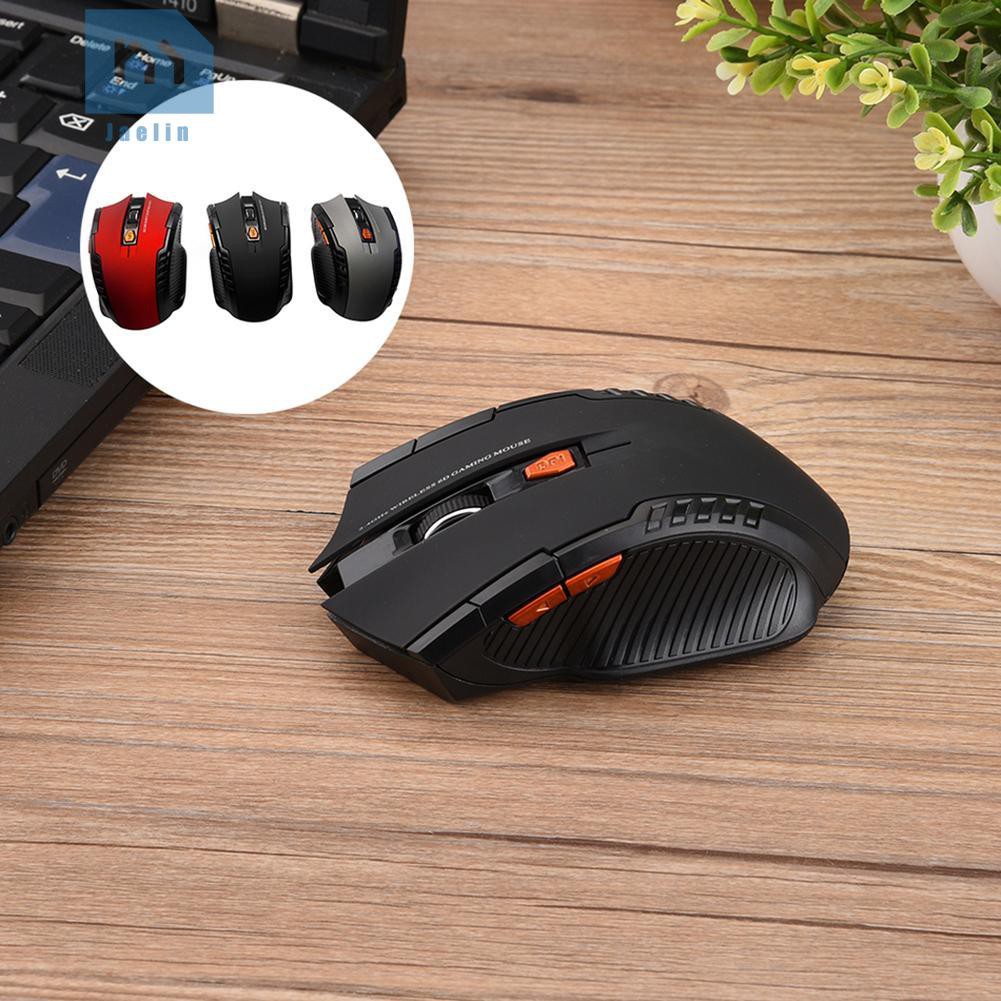 Chuột Quang Gaming Không Dây 2.4ghz 2400dpi 6 Nút Bấm Dùng Để Chơi Game