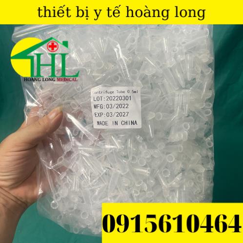 [Ttúi 1000 ] Ống Lưu Huyết Thanh - Ống Đựng Huyết Thanh - Ống Ly Tâm EPPENDORF 0,5ml Nắp Bật