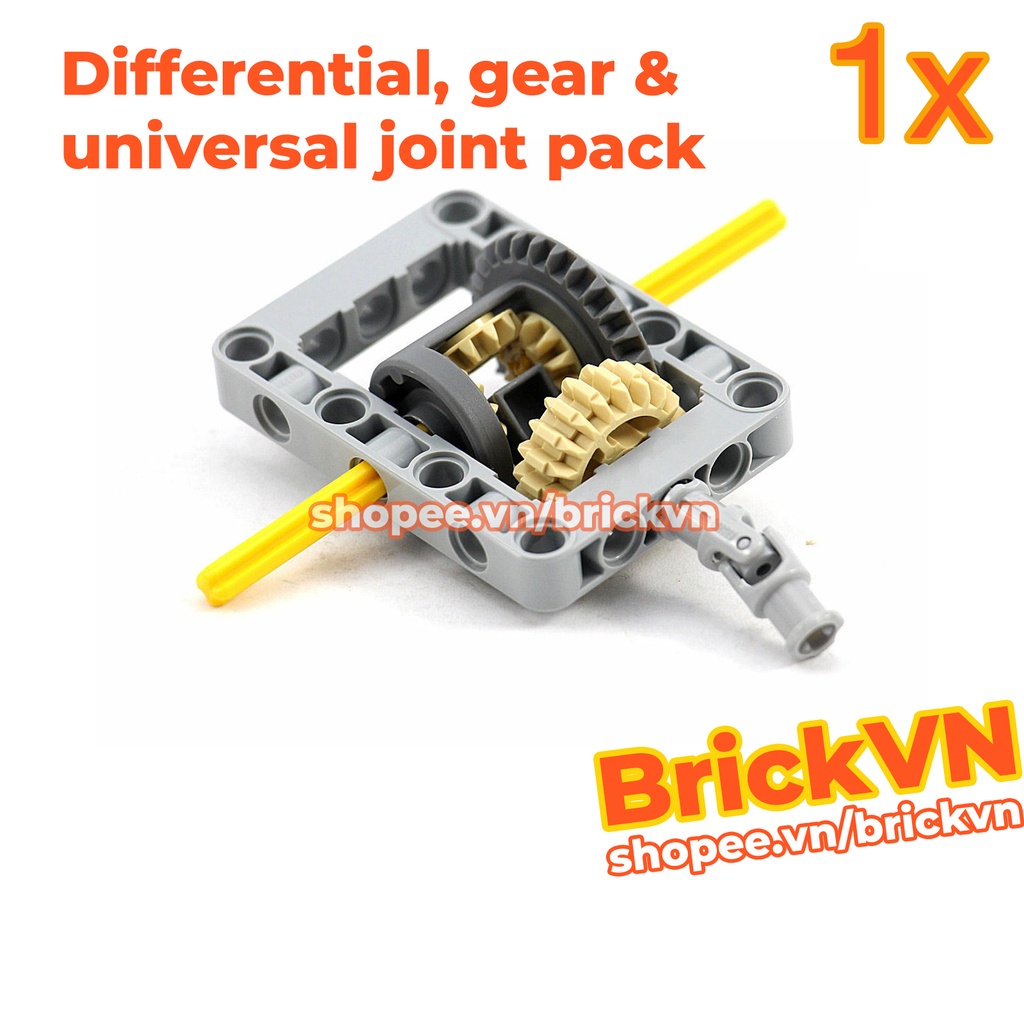 LEGO Technic Vi Sai, Bánh Răng, Trục Các Đăng Truyền Động, Khung 5x7