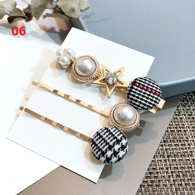 Set 3 kẹp tóc Trendy Hàn Quốc