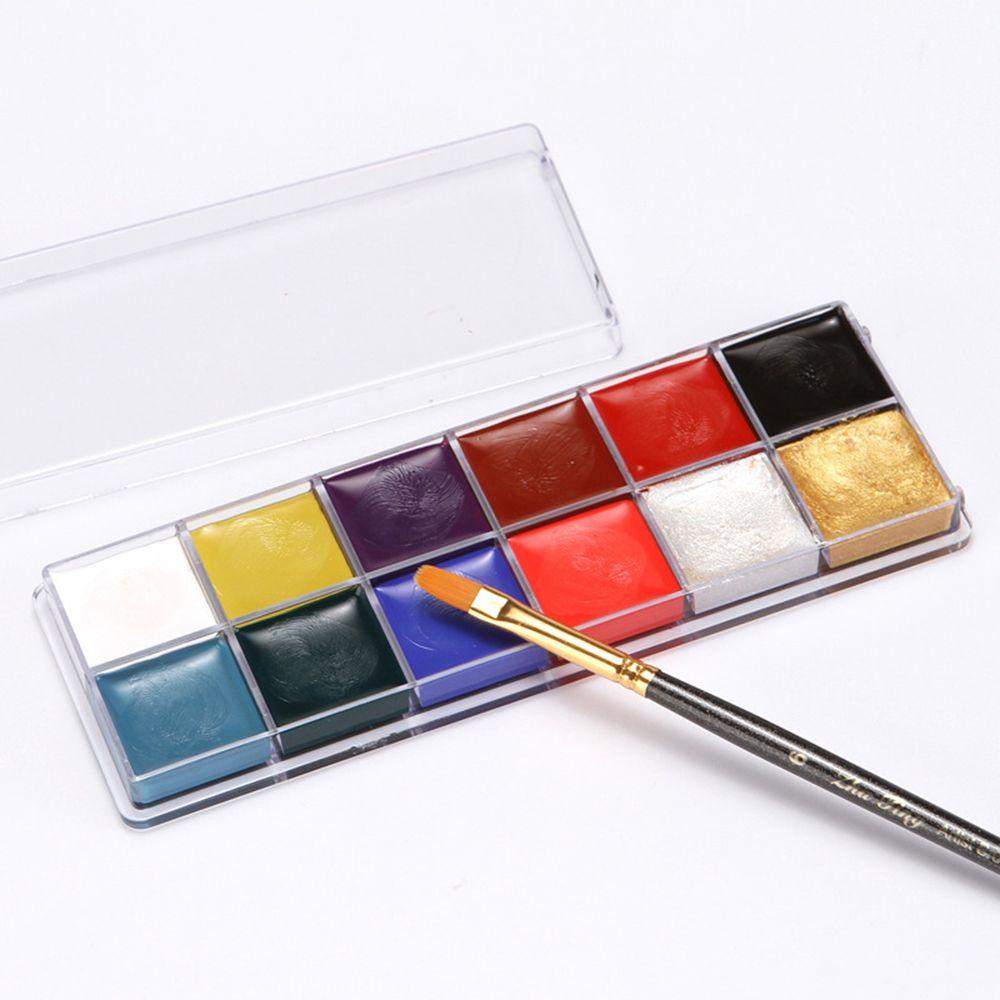 Set 12 Màu Vẽ Mặt Và Cơ Thể Dễ Sử Dụng Thời Trang