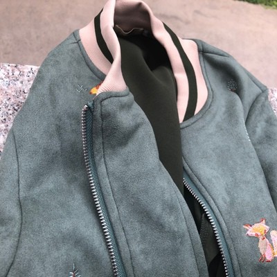 Áo bomber da lộn