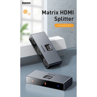 Bộ Chia Cổng HDMI 1 ra 2 Baseus 4K