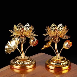 ĐẾ NẾN HOA SEN HỢP KIM