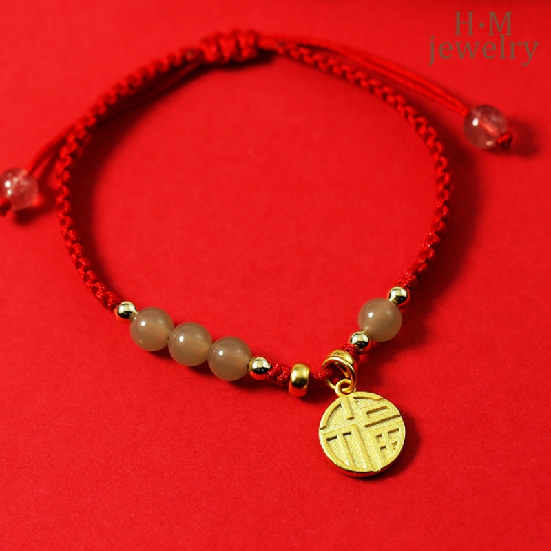 Vòng Tay Dây Bện Màu Đỏ Mang Lại May Mắn