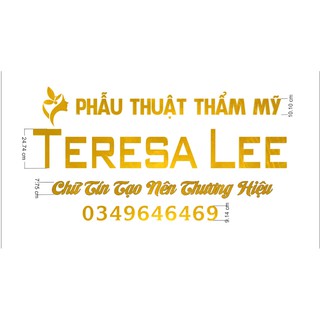 Combo bộ chữ Alu Gương vàng theo yêu cầu khách đặt