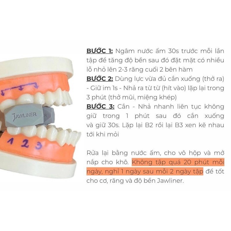 Dụng cụ tập cơ hàm săn chắc điều -Dụng cụ giảm mỡ mặt-tạo hình nam tính- Viên tập cơ hàm và cơ mặt chỉnh khuôn mặt tiện lợi