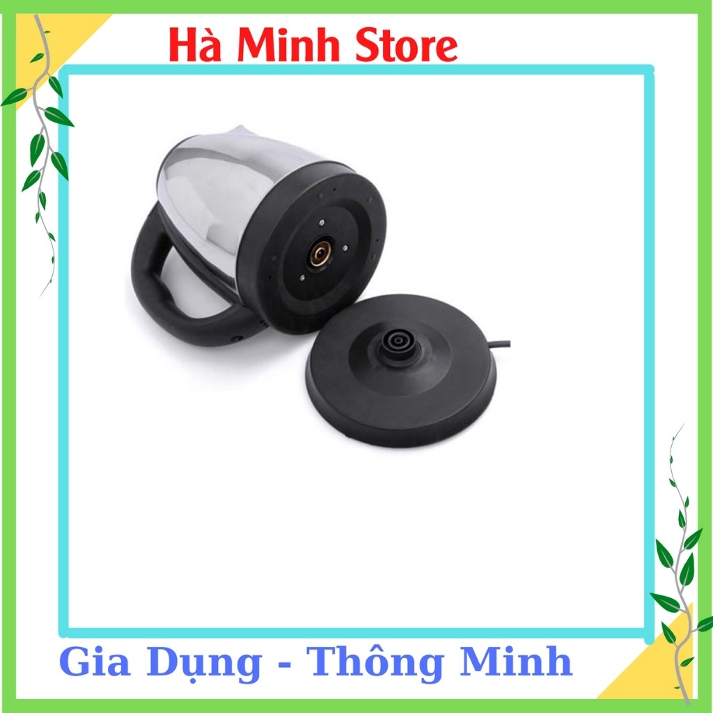 [Giá Sập Sàn]  Ấm Đun Nước Siêu Tốc Tiện Dụng, Dung Tích 1,8L, Inox Chống Gỉ Sét - Ấm Tự Động Ngắt Khi Nước Sôi