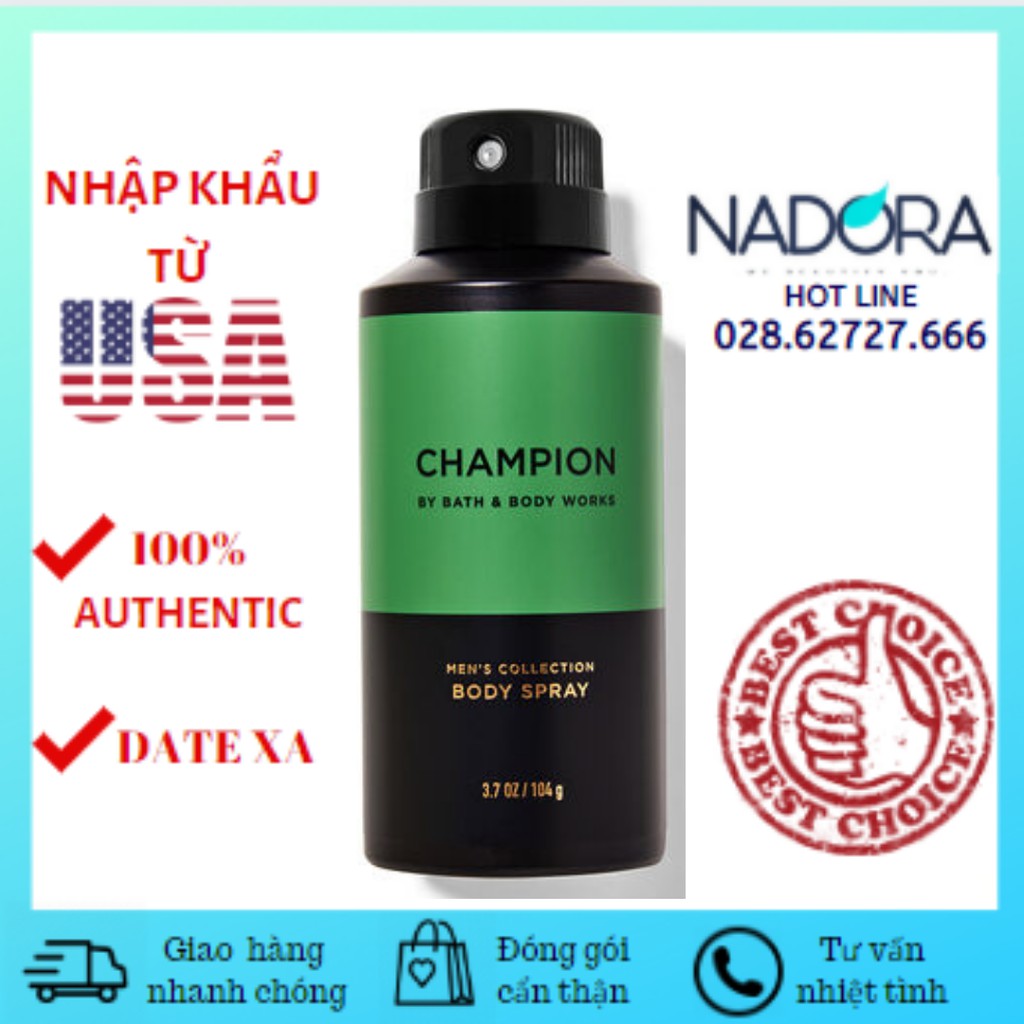 Xịt Thơm Dành Cho Nam Bath And Body Works - Champion For Men (104g)
