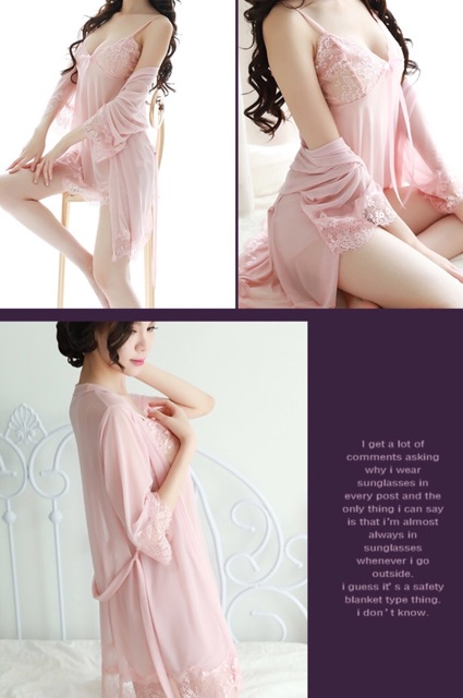 Váy ngủ kèm áo choàng siêu quyến rũV11 | BigBuy360 - bigbuy360.vn