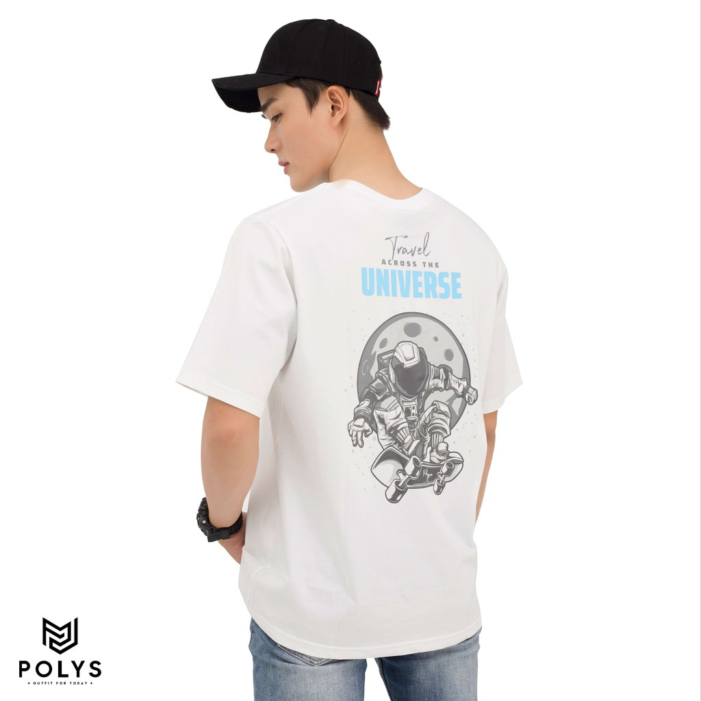 Áo Thun Tay Ngắn In Hình UNIVERSE  - POLYS | Thun Cotton, Dày Dặn, Thoáng Mát, Thấm Hút, Không Phai Màu Bong Tróc