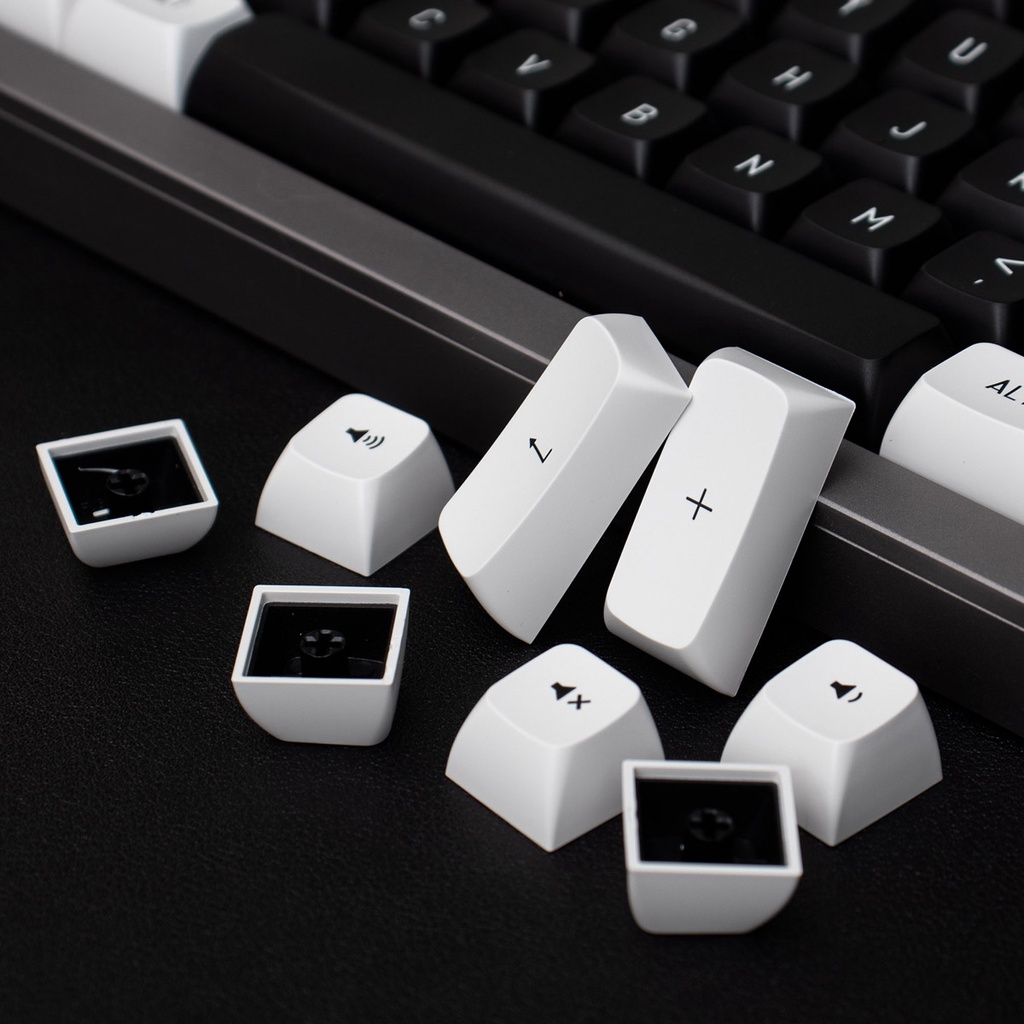 Bàn Phím Cơ 150 Phím ISO 7U Màu Trắng Đen Cho Bàn Phím Cơ GMMK Pro RK61
