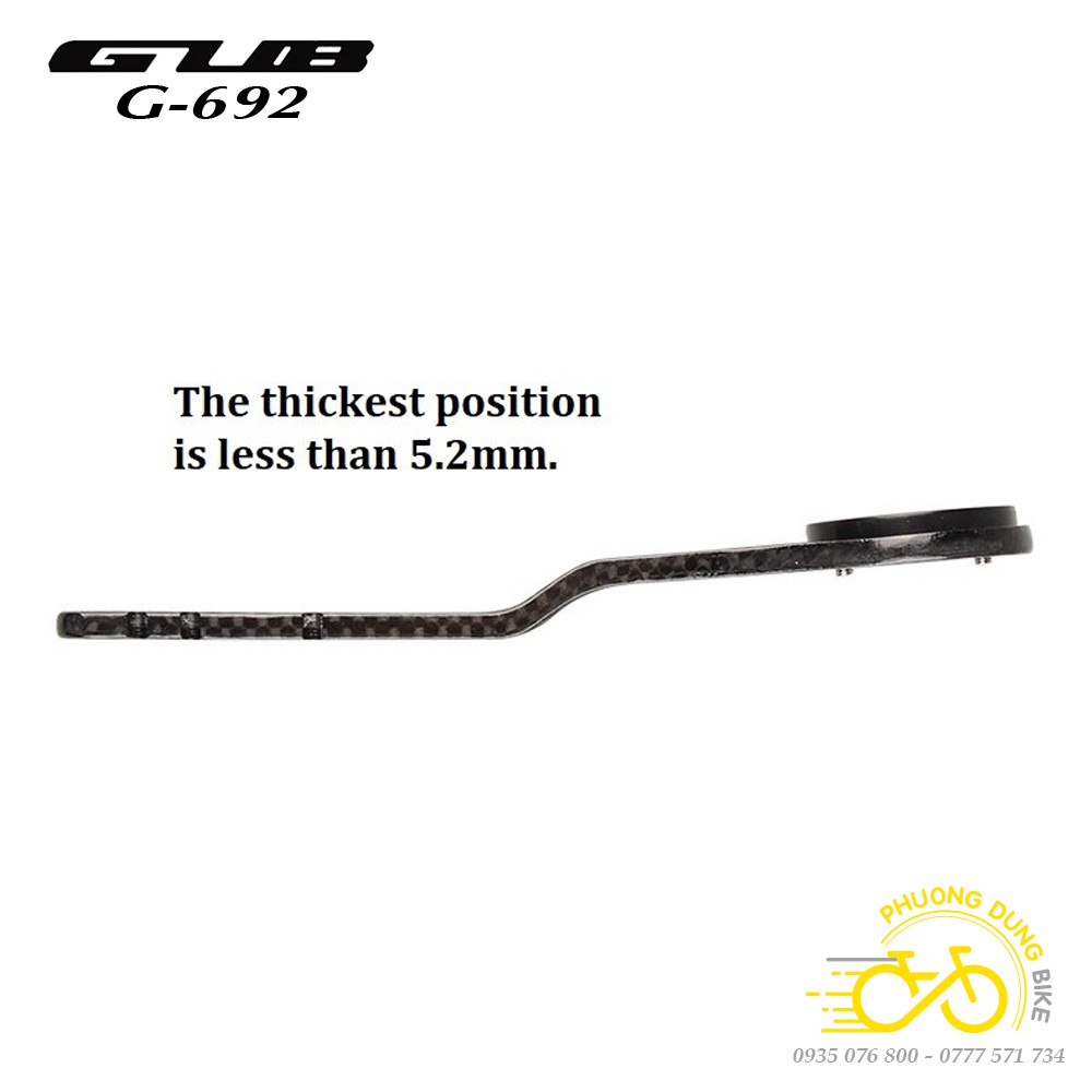 Giá Carbon GUB bắt đồng hồ xe đạp Cateye, Garmin, Bryton