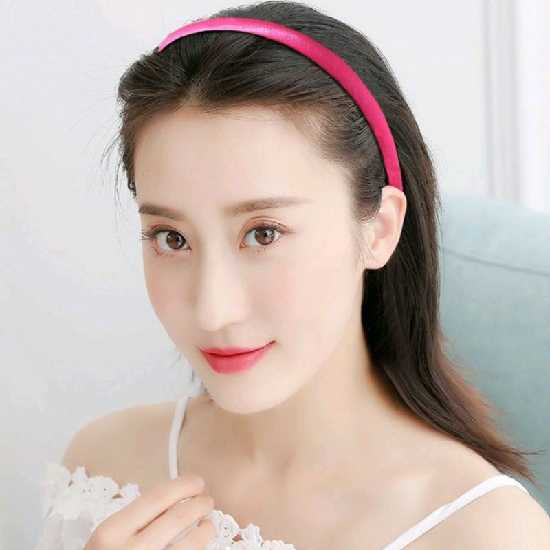 Cài tóc bọc vải satin nhiều màu