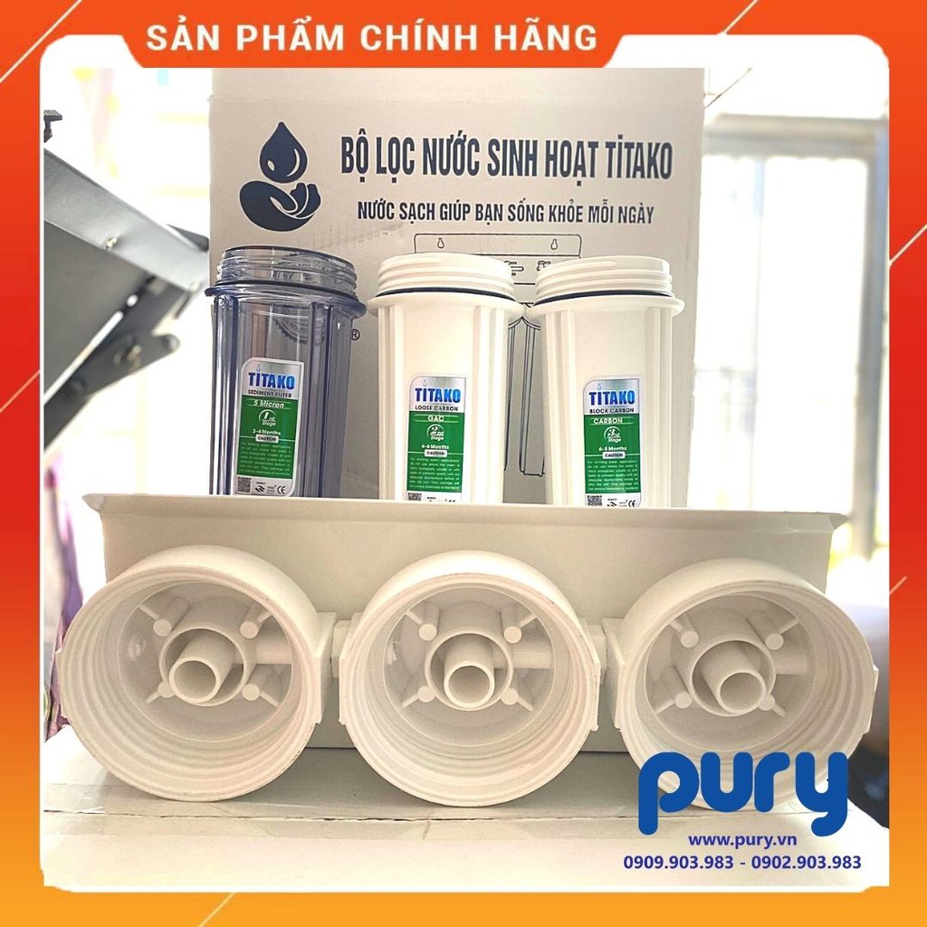 Bộ Lọc Nước Sinh Hoạt 10 inch 3 Cấp Cao Cấp