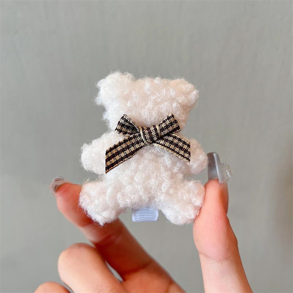 Kẹp tóc hình chú gấu hoạt hình phong cách Hàn Quốc đơn giản cho nữ