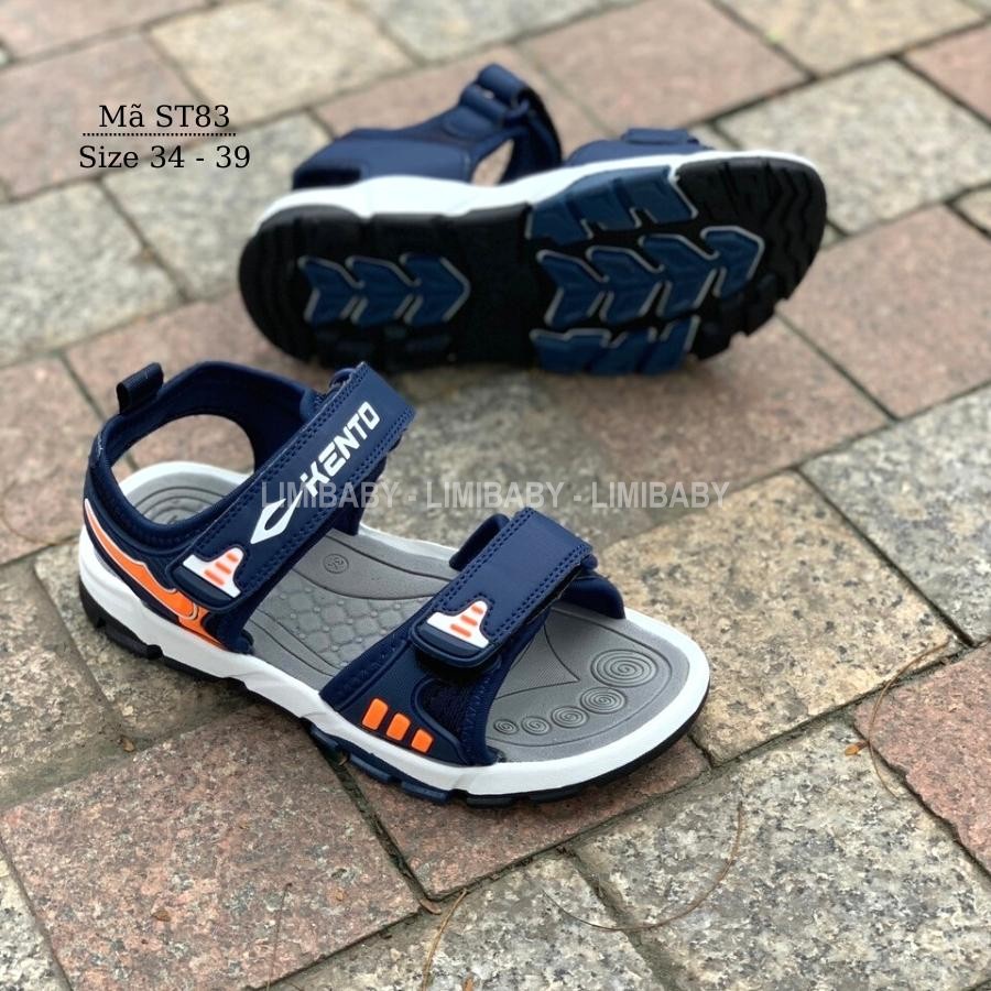 Sandal bé trai quai ngang thể thao năng động và cá tính hãng Kento cho trẻ em học sinh tiểu trung học 7 - 12 tuổi ST83