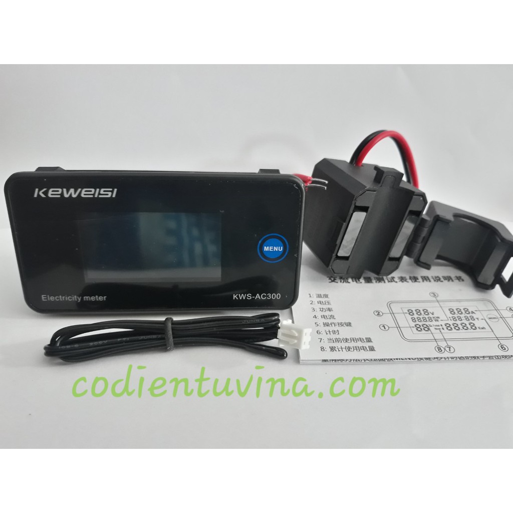 Đồng hồ đo điện AC KWS AC300 100A