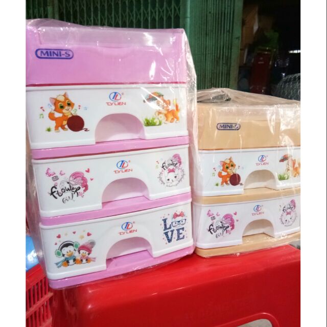 Tủ nhựa nhiều ngăn nhỏ gọn size mini S