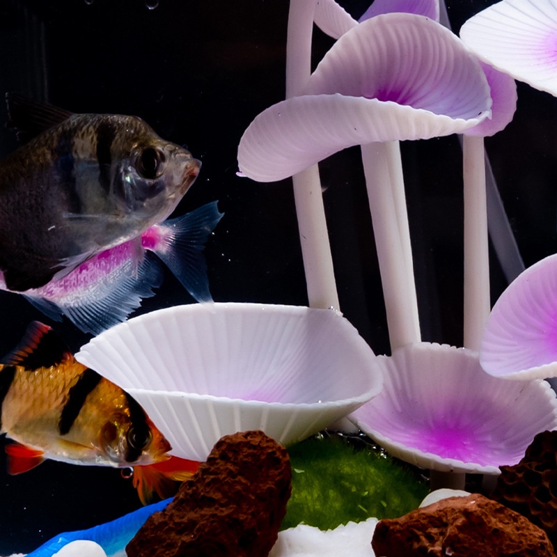 San Hô Giả Bằng Lụa Nhựa Mềm Dùng Trang Trí Bể Cá