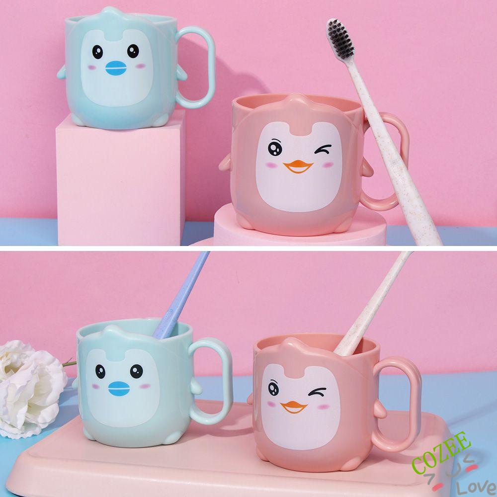 Cốc Đánh Răng Hình Chú Vịt / Chim Cánh Cụt Nhiều Màu Dễ Thương Cho Bé