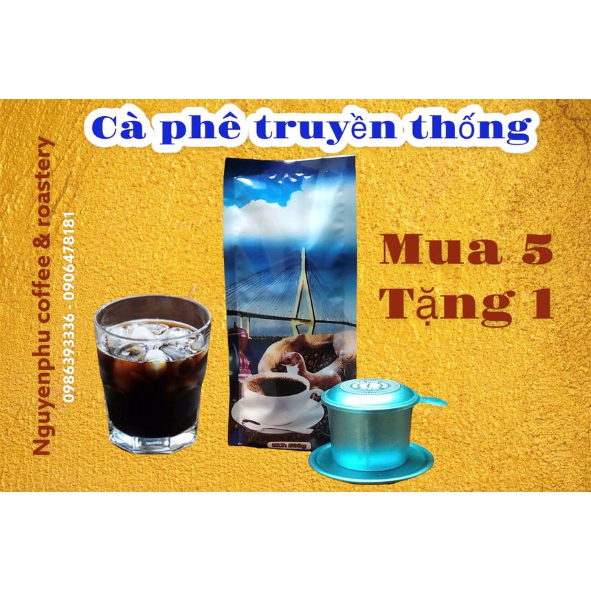 Cà phê truyền thống, Cafe trộn Gia Lai, Hương Dừa đậm đắng, ngon hơn nếu uống cà phê sữa. Nguyenphu coffee & roastery