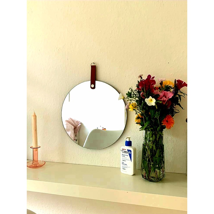 Gương Tràn viền, gương tròn trang trí decor tràn viền size D40 50