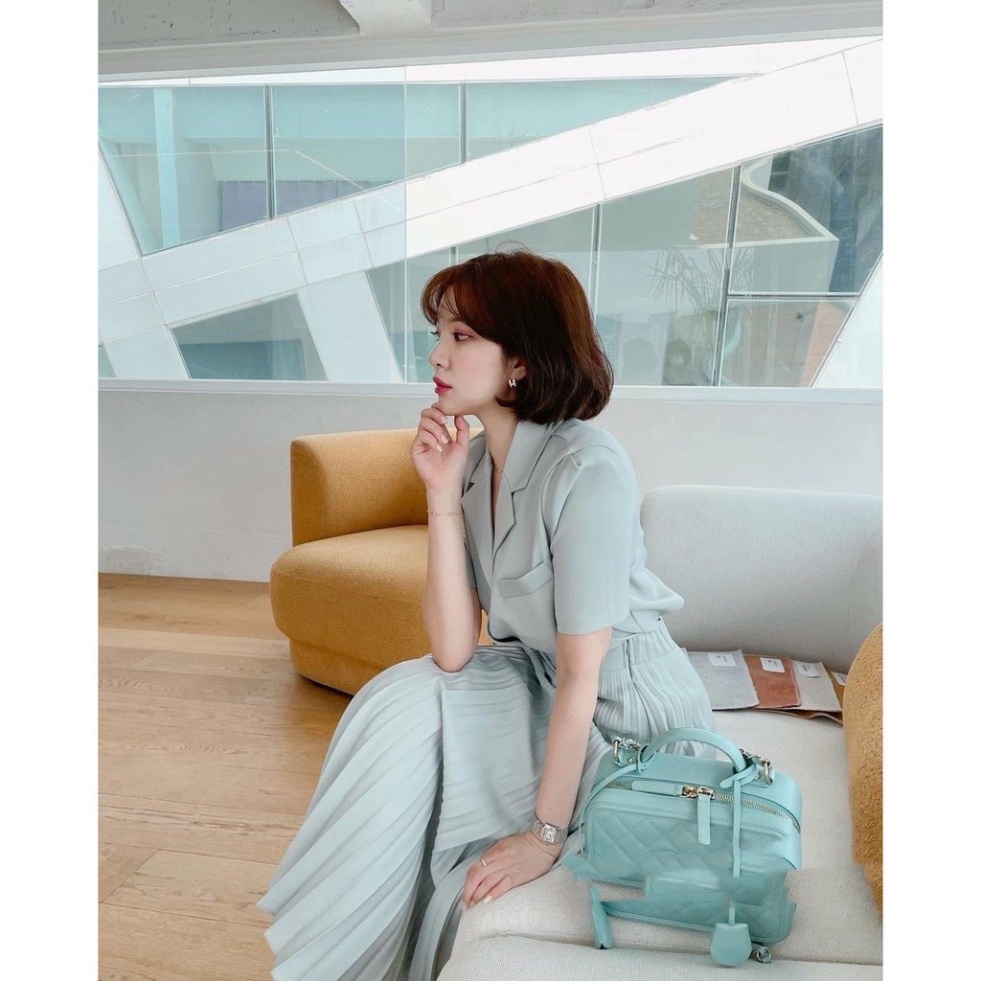 Áo vest kèm chân dập li H001 phù hợp mặc công sở đi dự tiệc, đám cưới, đi cafe chủ nhật Dịu dàng nữ tính cestclothing | BigBuy360 - bigbuy360.vn