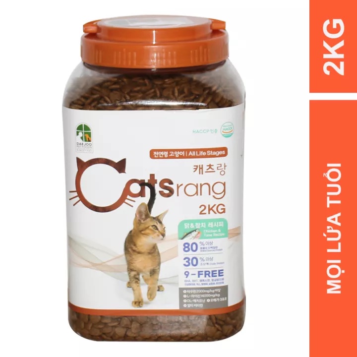 Thức Ăn Hạt Catsrang Cho Mèo Mọi Lứa Tuổi (100gr/1kg)