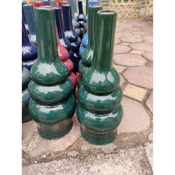 Hồ lô thu lôi chống sét cao 35cm gốm sứ Bát Tràng chính hãng, lắp trên mái nhà phù hợp với mọi loại kim thu lôi