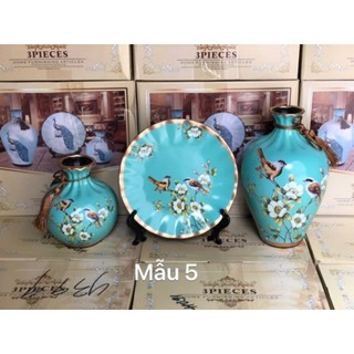 Sét đĩa và bình decor (nhiều mẫu-inbox chọn mẫu)