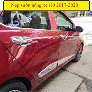 Ốp nẹp sườn, nẹp hông xe Hyundai i10 2017, 2018, 2019, 2020, 2021 hatback
