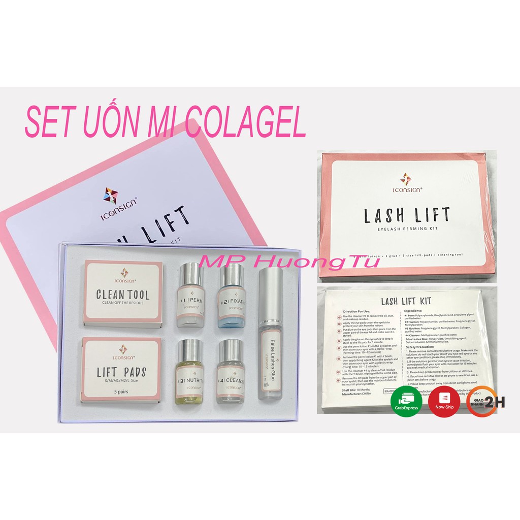 [CHÍNH HÃNG] SET UỐN MI COLLAGEL  5D, UỐN MI SIÊU TỰ NHIÊN, KHÔNG CHÁY MI, KHÔNG GẬP GÃY SỢI MI.