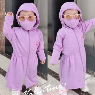 Áo chống nắng dài thân cho bé 12-25kg